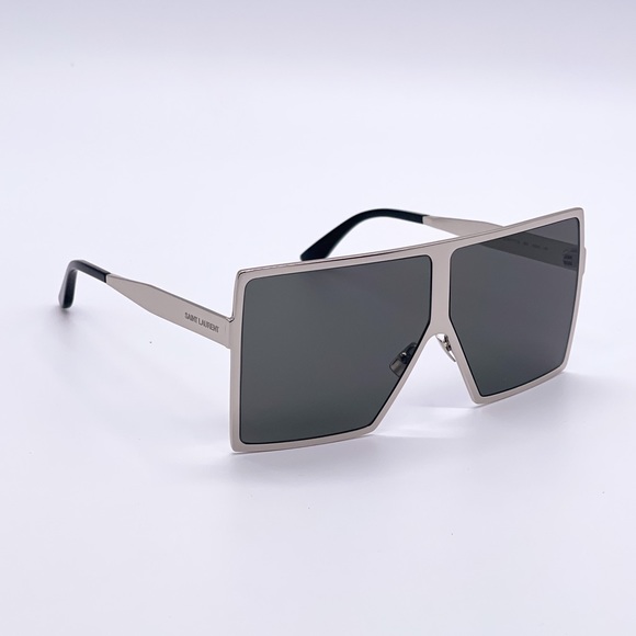 NEW SL182 002 SAINT LAURENT SHIELD SUNGLASSES NEW SAINT LAURENT BETTY SL 182 002 - Picture 8 of 9